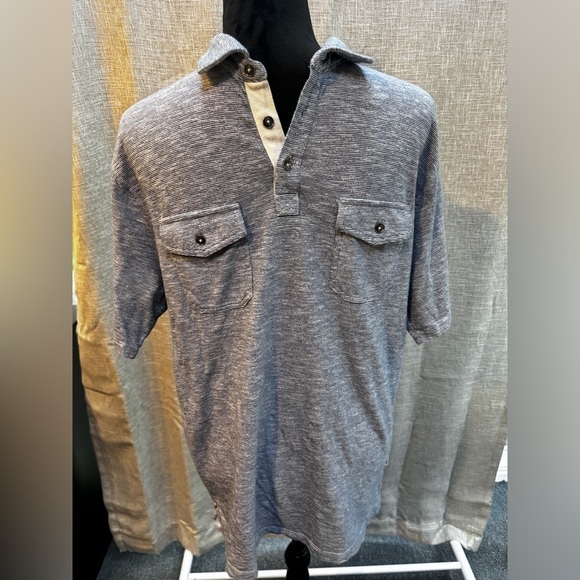 💙 ROWM Men’s collared polo size large - Picture 1 of 8
